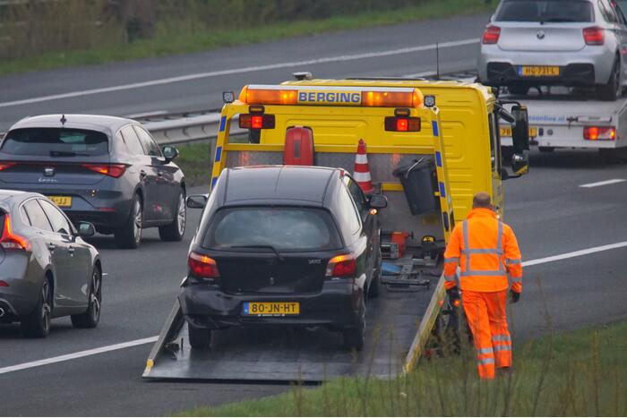 Schade bij ongeval op snelweg