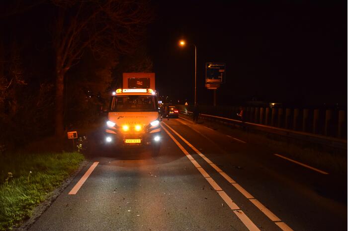 Gewonde bij aanrijding bij wegwerkzaamheden