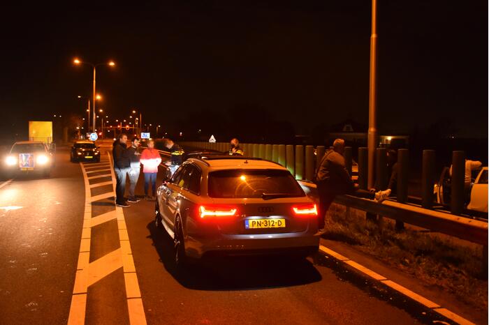 Gewonde bij aanrijding bij wegwerkzaamheden