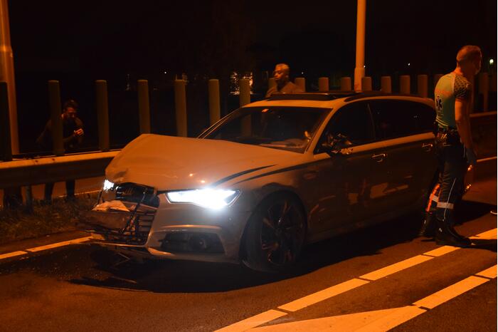 Gewonde bij aanrijding bij wegwerkzaamheden