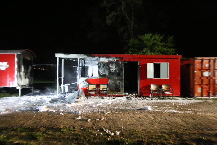 Bouwketen beschadigd door brand