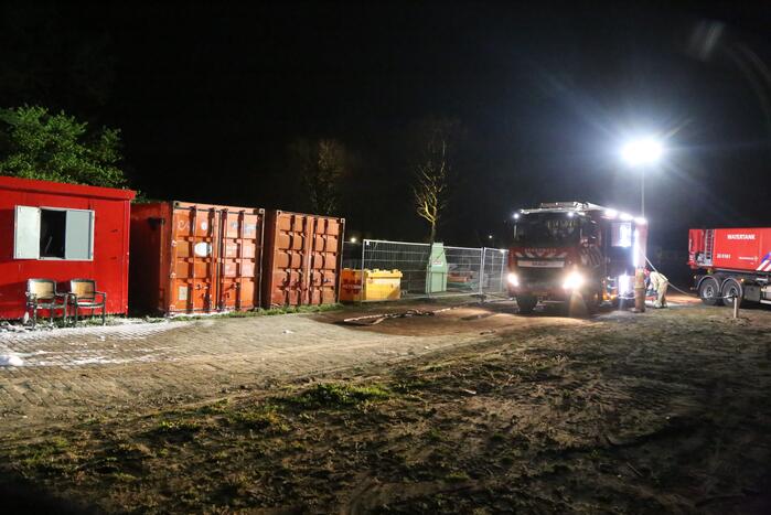 Bouwketen beschadigd door brand