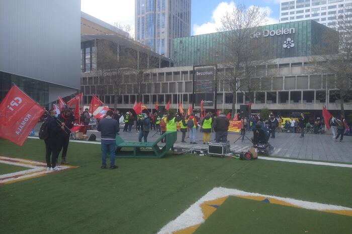 Demonstranten 1 mei comité van start