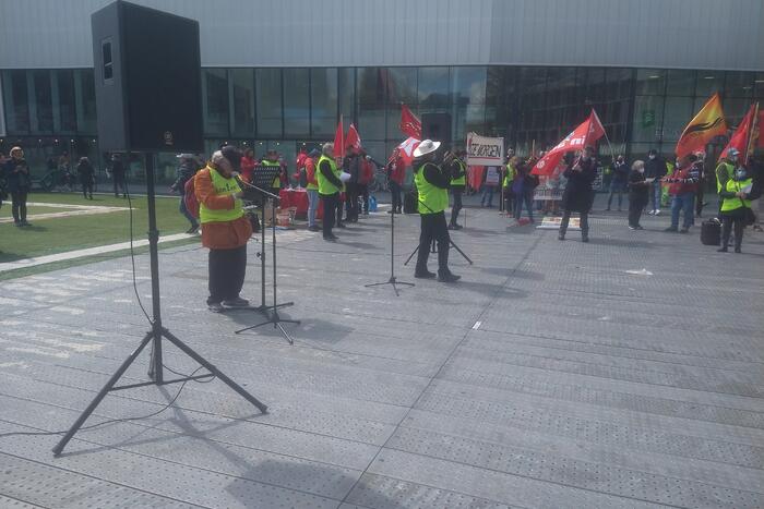 Demonstranten 1 mei comité van start