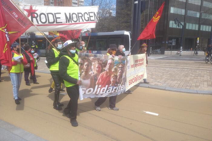 Demonstranten 1 mei comité van start