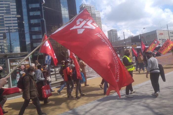 Demonstranten 1 mei comité van start