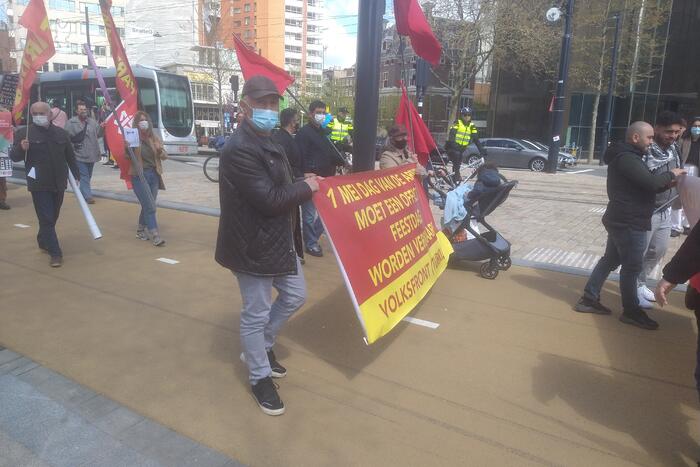 Demonstranten 1 mei comité van start