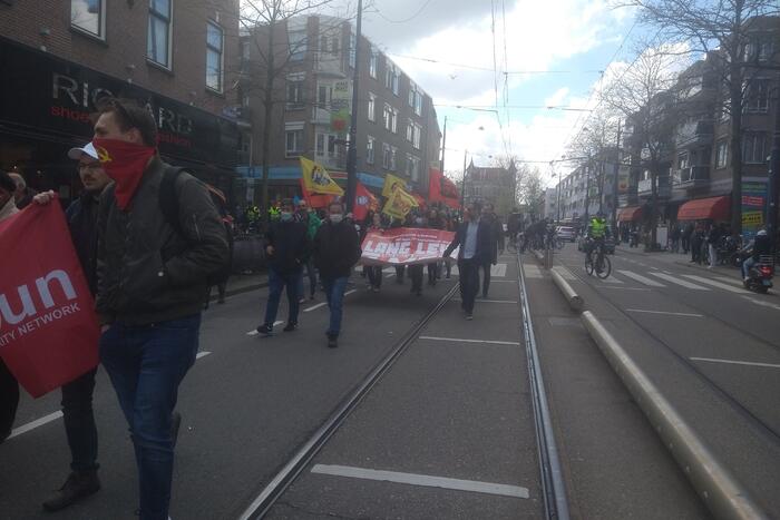 Demonstranten 1 mei comité van start