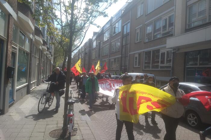 Demonstranten 1 mei comité van start