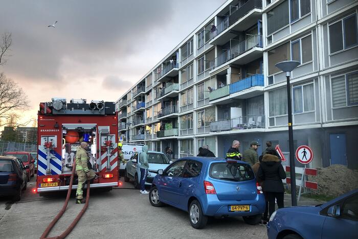 Veel rook bij brand in kelderbox
