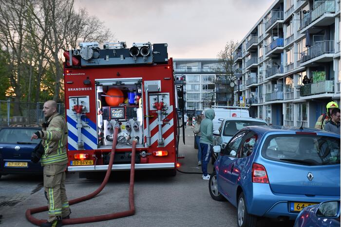 Veel rook bij brand in kelderbox