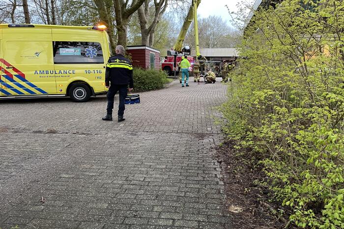 Traumahelikopter landt voor incident