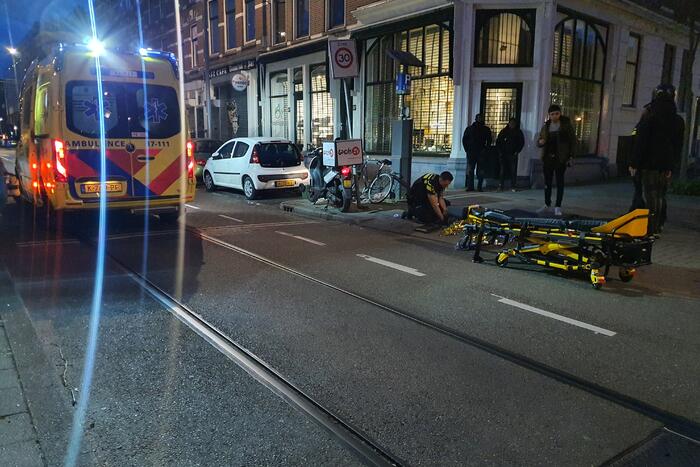 Scooterrijder gewond bij eenzijdig verkeersongeval