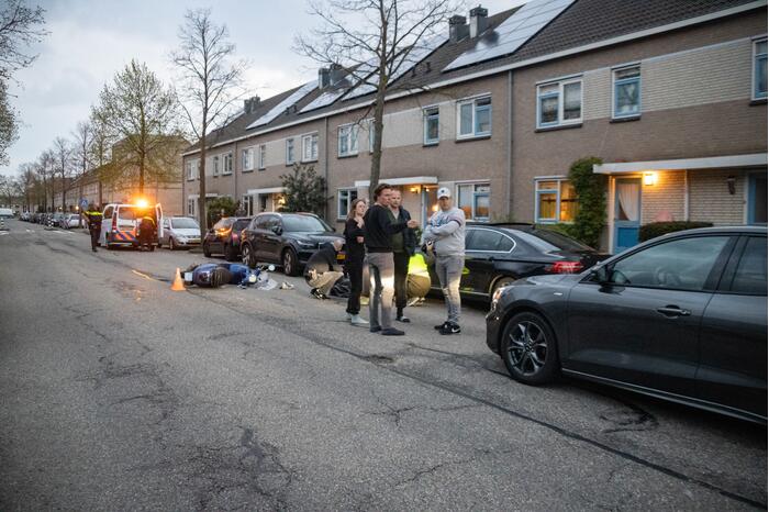 Scooterrijder gewond bij verkeersongeval