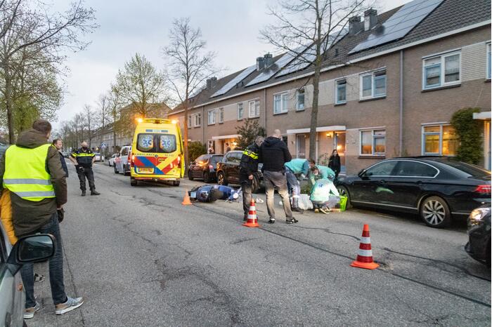 Scooterrijder gewond bij verkeersongeval