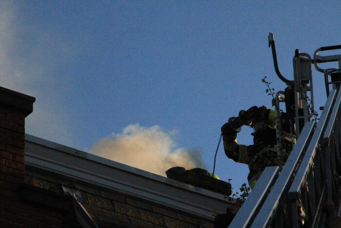 Schoorsteenbrand snel onder controle