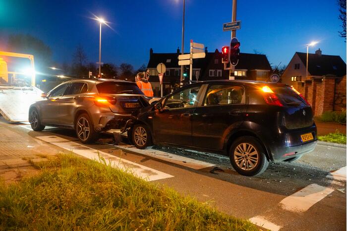 Veel schade bij kop-staartbotsing