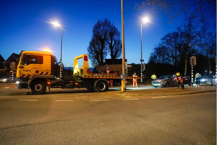 Veel schade bij kop-staartbotsing