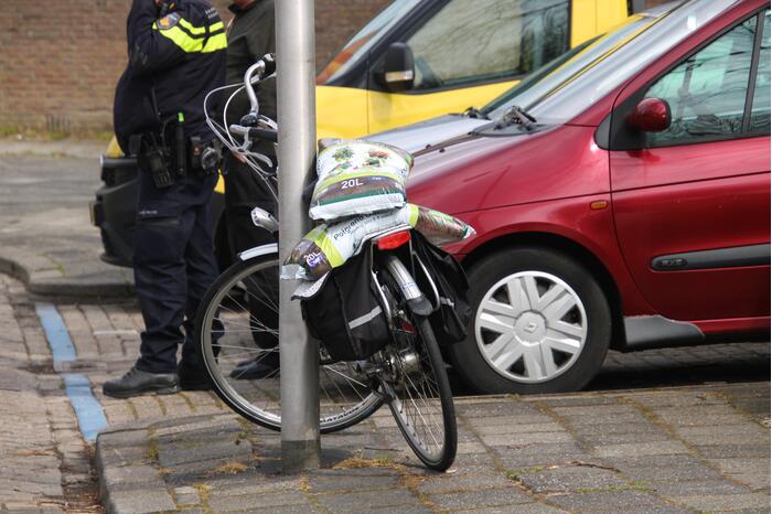 Fietser in botsing met auto