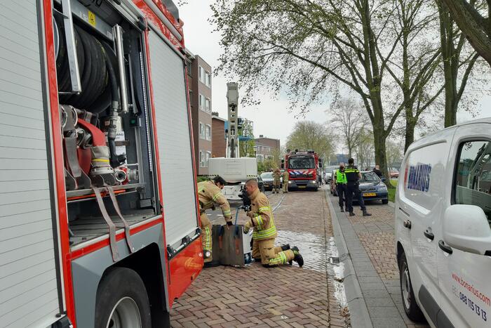 Brand in portiekflat snel geblust