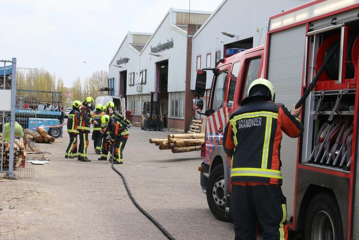 Gasleiding geraakt bij werkzaamheden Van Kempen Houthandel