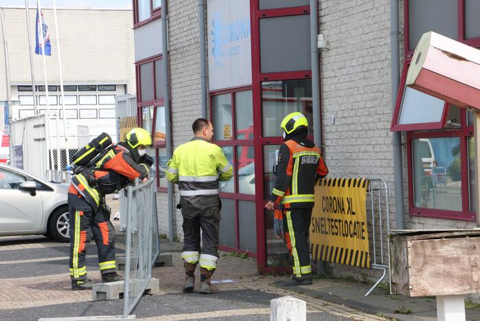 Gasleiding geraakt bij werkzaamheden Van Kempen Houthandel