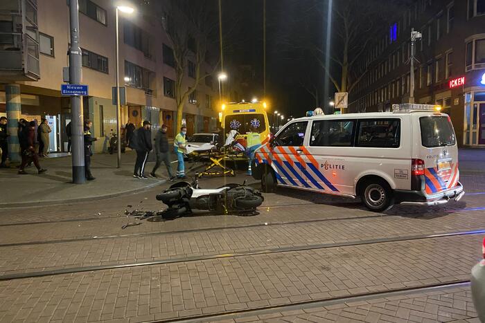 MP3 rijder gewond bij ongeval