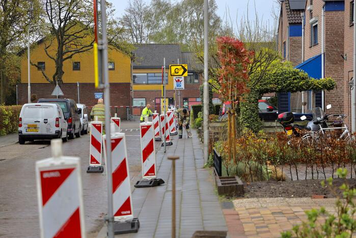 Onderzoek naar gaslekkage in wegdek