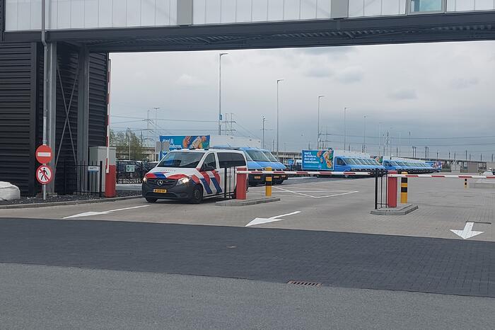 Inzet hulpdiensten bij distributiecentrum Albert Heijn