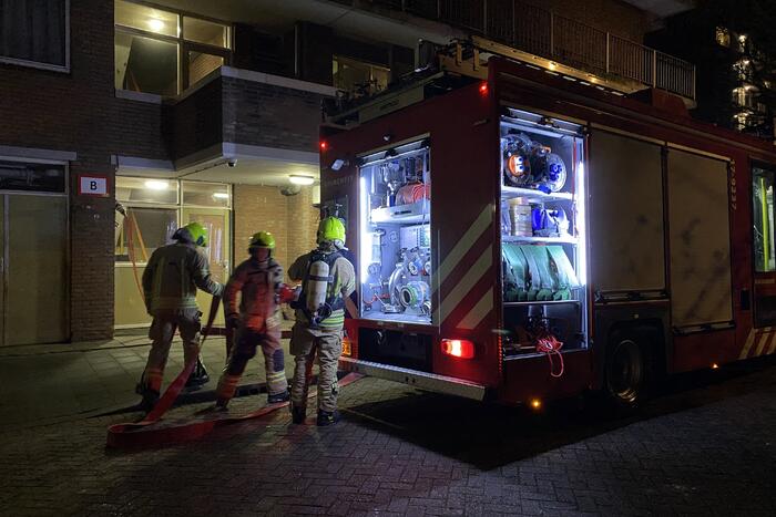 Brand in woning snel geblust