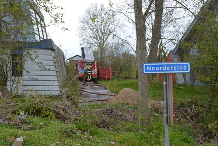 Veel rook in loods bij Kooistra Interieurbouw