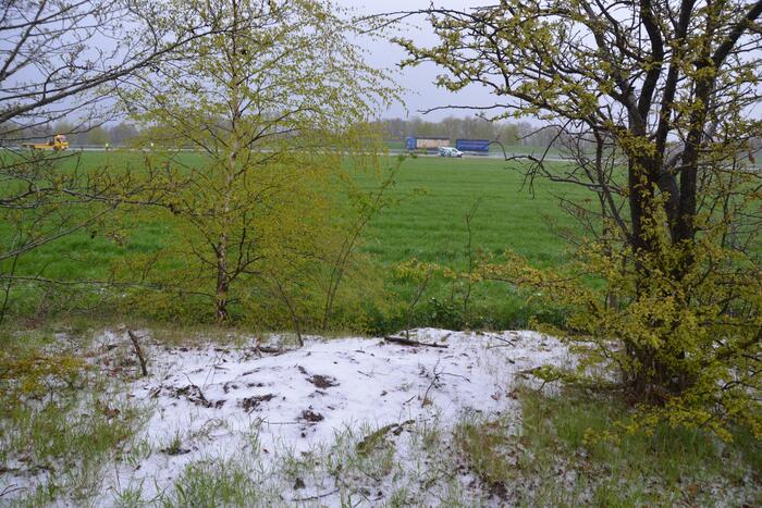 Meerdere ongevallen door hagelbui