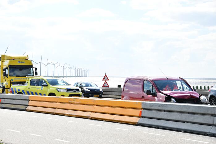 Meerdere voertuigen met elkaar in botsing