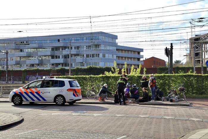 Meerdere gewonden bij botsing op fietspad