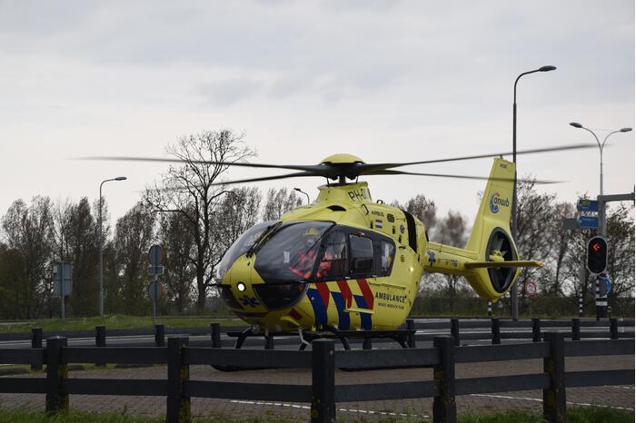 Jong kind overgebracht met traumahelikopter door incident