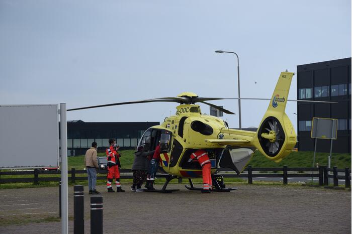 Jong kind overgebracht met traumahelikopter door incident