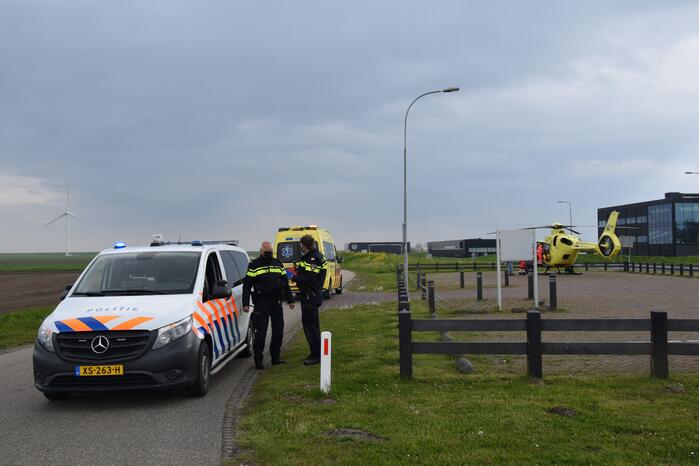 Jong kind overgebracht met traumahelikopter door incident