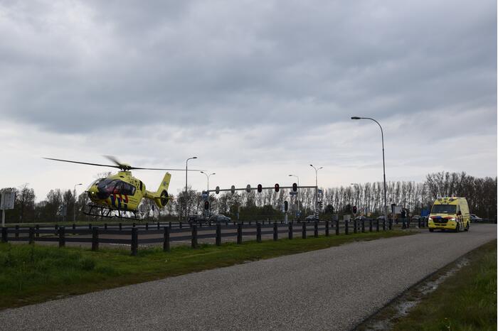 Jong kind overgebracht met traumahelikopter door incident
