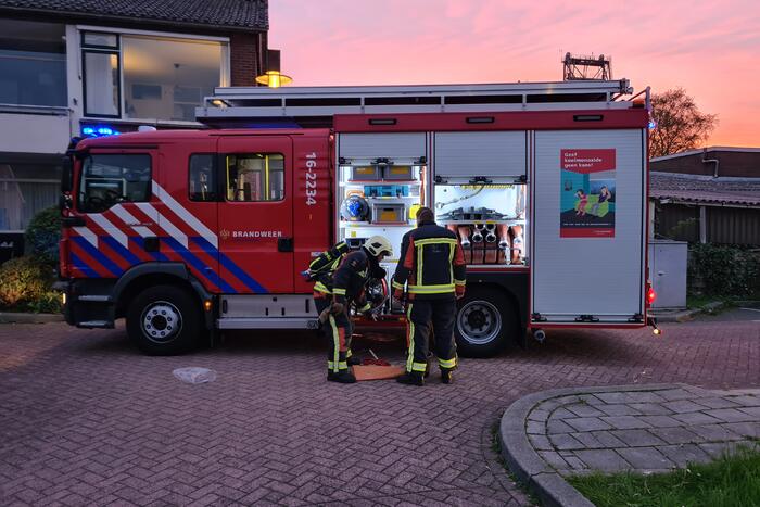 Pan op vuur vat vlam