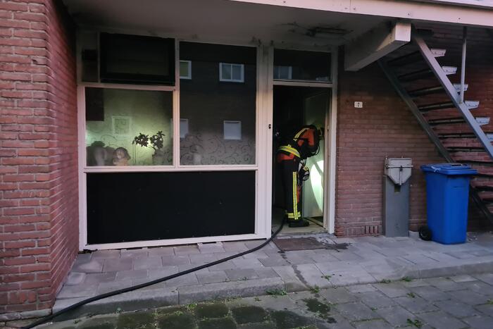 Pan op vuur vat vlam