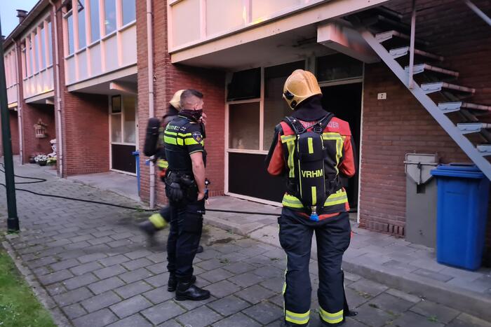 Pan op vuur vat vlam