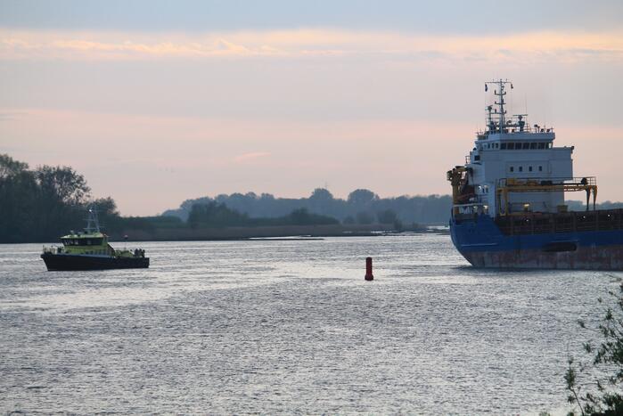 Schade bij aanvaring tussen twee schepen