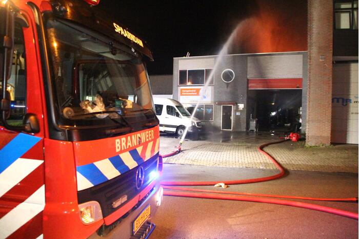 Uitslaande brand in industriepand