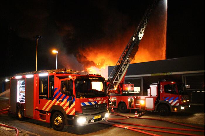 Uitslaande brand in industriepand