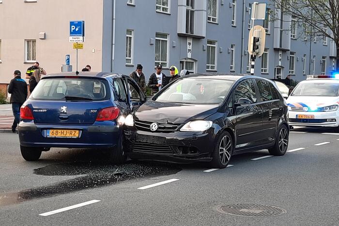 Schade bij ongeval op kruising