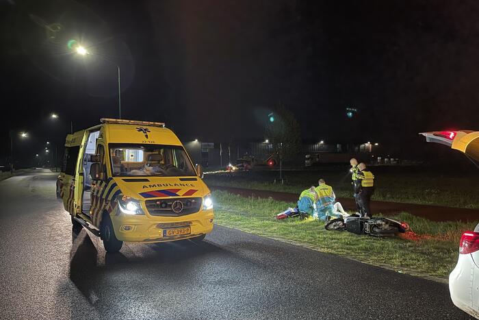 Scooterrijder ernstig gewond bij eenzijdig verkeersongeval