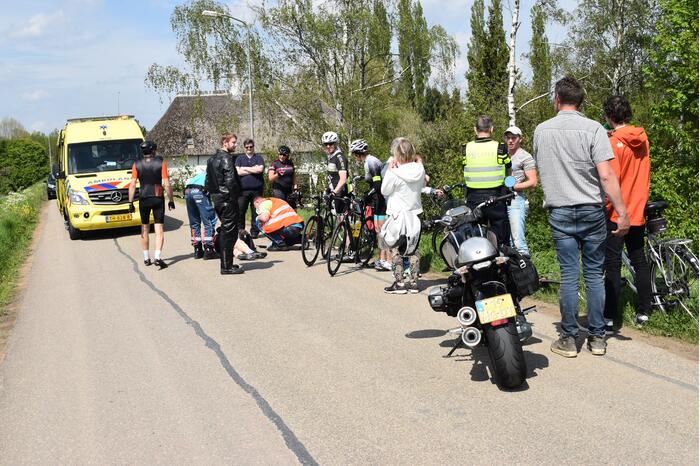 Wielrenner gewond na val