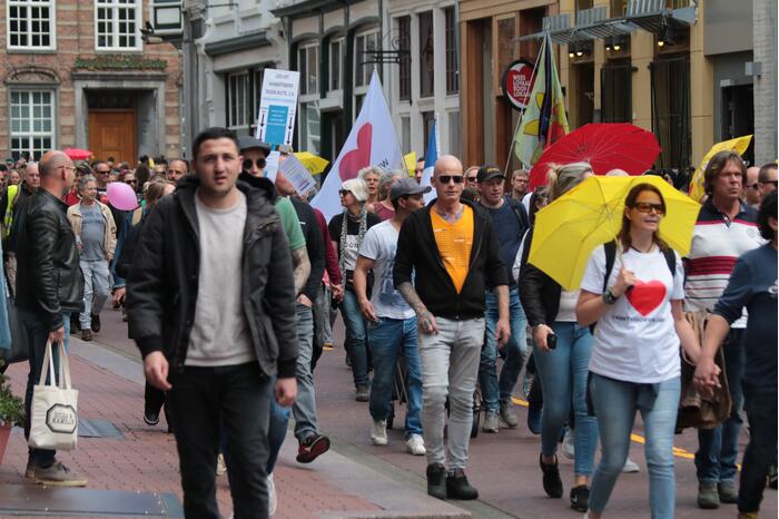 Manifestatie Walk of Freedom tegen coronabeleid