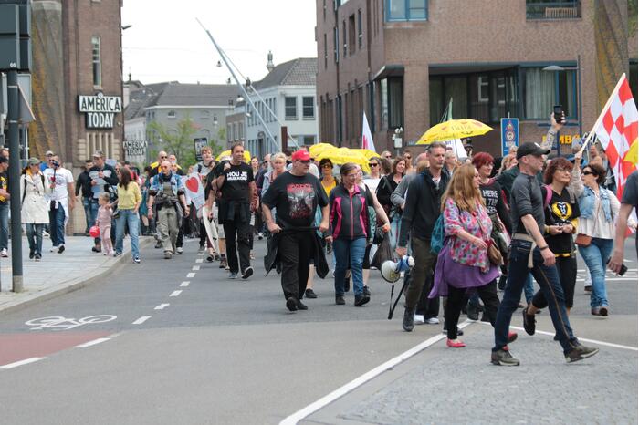 Manifestatie Walk of Freedom tegen coronabeleid