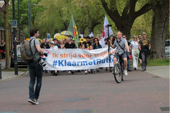 Manifestatie Walk of Freedom tegen coronabeleid